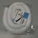 Cord Protectors from Pets No Chew 8.2ft 1/2inch, YCLYC Spilt Wire Protector Tubing Cable Sleeve, Black Cord Wrap Cable Organizer, Power Wire Organizers for Cords, Cable Management Under Desk, Computer