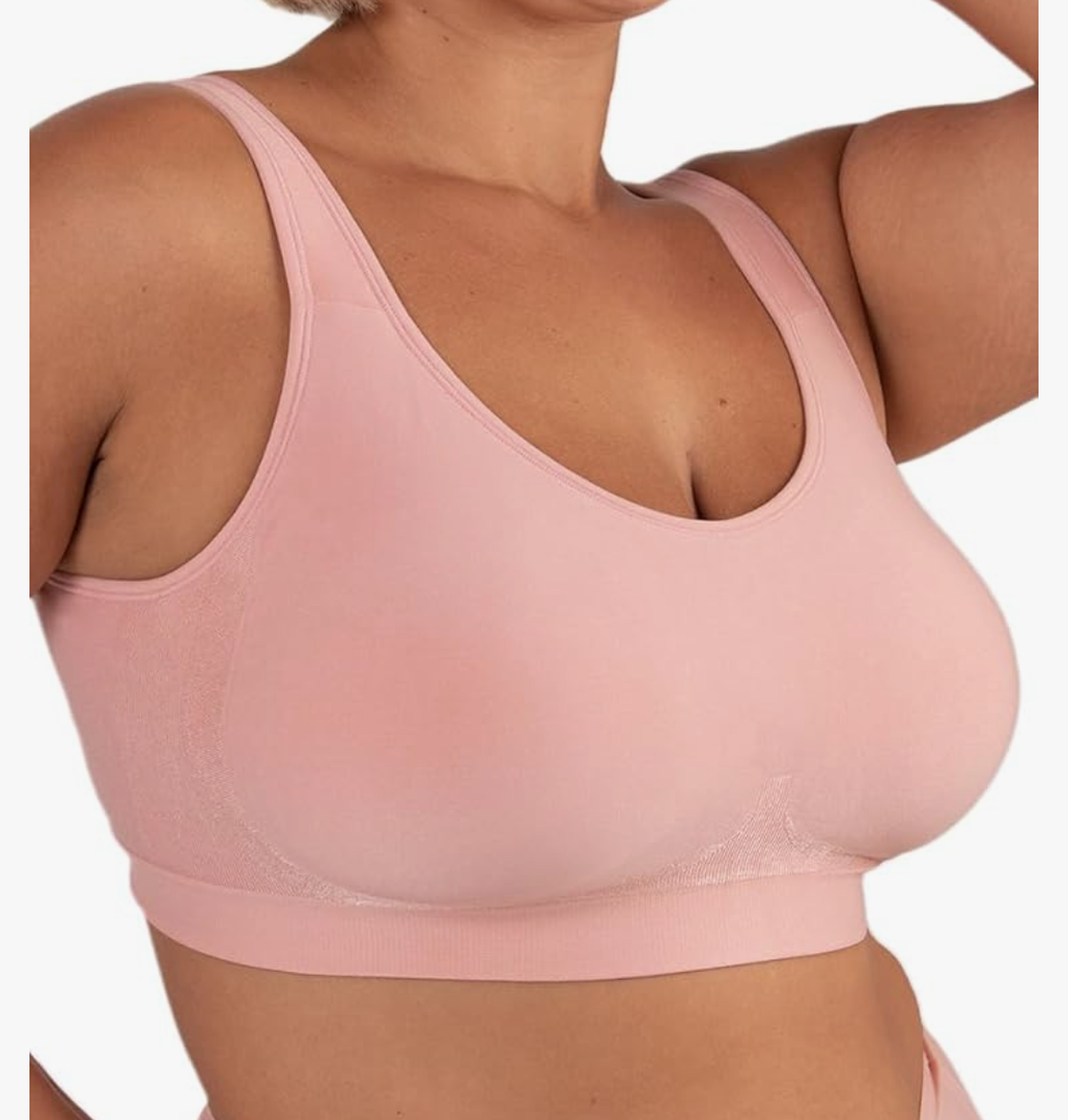 SHAPERMINT Bras for Women No Underwire - Seamless Bras for Women, Wireless Bra, Adjustable Seamless Bra, Plus Sizes L