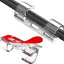 100pcs Clear Adhesive Cable Clips,Wire Clips Cord Holder Cable Management Finisher Wire clamp for Light,Desk,Desk,Wall,TV PC Ethernet Wire Hider for Cords Max.1/4"