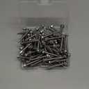 #14 x 2 (100 PCS) Sheet Metal Screws, Hex Washer Head Self Drilling Screw, 410 Stainless Steel Flanged Fast Self Tapping Screws