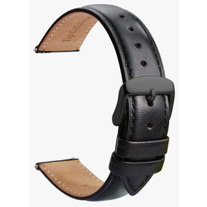 TStrap Leather Watch Band Men - Quick Release Watch Strap for Women Replacement - Soft Smart Watch Bracelet with Clasp Buckle for ladies - 20-21 mm