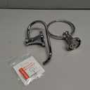 Hoimpro Polished Chrome Towel Ring Toilet Paper Holder Set, 2 PCS Wall Mounted Bathroom Hardware Fixture Toilet Roll Tissue Holder, Hand Towel Bar Towel Rack Bathroom Accessories Set