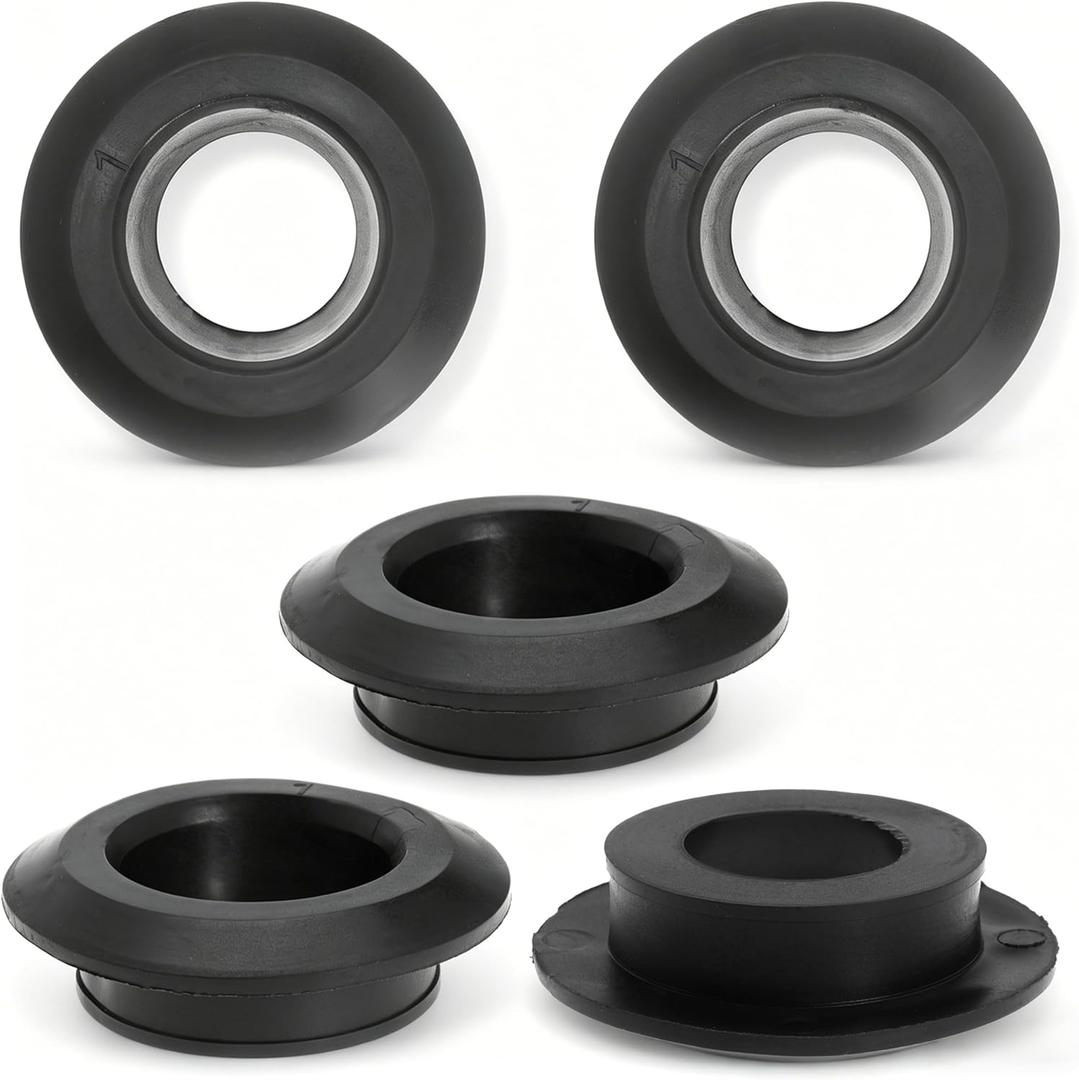 1 Inch Flexible Uniseal Tank Adapter Bulkhead Fittings for PVC Hard Pipe, Flexible Pipe-to-Tank Seal for Water Tanks, Rain Barrels and Hydroponics (1inch-5pc)