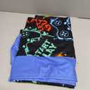 Video Gamer Boys Beach Towel with Hoodie for Kids Toddlers Age 4-8,Game Controller Black Bath Towels Shower Wrap for Boys, Hooded Poncho Beach Blanket for Pool Swimming Wearable Bath Towel for Child (30'' X 50'')