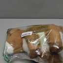 Poen Plush Deer Stuffed Animal Set 16 Inch Cuddly Mommy Deer Plush with 4 Cute Little Plushes in Her Zippered Tummy for Kids Birthday Baby Shower Decor Gift Woodland Party Favors(Sitting)