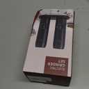 Electric Salt and Pepper Grinder Set of 2, Automatic Pepper Mill,USB Rechargeable, Adjustable Coarseness, One-handed Operation, Ceramic Burr, Refillable, Auto Grinders with Charging Base LED Light (Regular size)