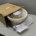 ELYCCUPA Hand Woven Boho Pendant Light Coastal Mini Modern Chandelier Adjustable Transitional Minimalist Pendant Lighting Fixtures for Kitchen Island Dining Room, White, Dia 12.2, UL Listed