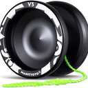 MAGICYOYO V3 Yoyo for Kids 8-12 or Above, Responsive Yoyo Professional with Dual Function, Professional Trick Yo yo for Adults with 12 Yo-yo Strings, KK Bearing, Bearing Puller, Axle,Case Bag -Black