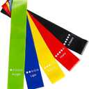 Resistance Loop Exercise Bands, Resistance Bands Exercise Bands for Home Fitness, Stretching, Strength Training, Physical Therapy,Elastic Workout Bands for Women Men Kids, Set of 5
