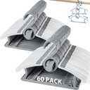 Baby Hangers 60 Pack Kids Hanger-Extendable Adjustable Non-Slip Plastic Kid Hanger for Closet,Stackable Baby Clothes Hangers for Toddler Kids Children Infant Teen,Grey Bear Toddler Hangeres (Gray)