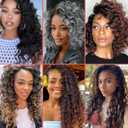 Leeven 10 Inch 8 Packs Boho Ocean Wave Crochet Hair Pre Looped Ombre Brown Curly Crochet Hair Short Ocean Braids Pre Twisted Synthetic Deep Wavy Crochet Hair for Women