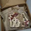 Drawstring Christmas Bags, 20 Pieces