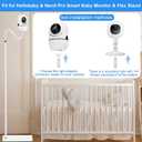Baby Monitor Floor Stand Holder Mount for Hellobaby HB6550 HB65/HB66/HB248, Nanit Pro & Flex Stand, Momcozy/ANMEATE/iFamily/OKAIDI Baby Camera Monitor, Adjustable Height Flexible Baby Monitors Holder