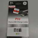 GE Pro Micro USB Charge Cable - White/Black