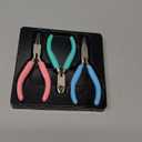 WORKPRO Jewelry Pliers Set, 3 Pack Jewelry Making Tool Kit Includes Mini Needle Nose Plier/Chain Nose Plier, Round Nose Plier and Wire Cutter for Jewelry Repair, DIY Crafts, Jewelry Making Supplies (Light Blue, Light Green, Pink)