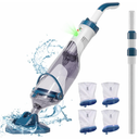 Rechargeable Handheld Cordless Pool Vacuum for Above Ground Pool and Inground Pool, 60-Minute Runtime,Powerful Suction up to 18.5 gallons/min, Efficient Leaf and Debris Removal, PC10 Pro