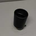 1 PC Pack-1 Stainless Steel Exhaust Tip, Straight Type Tailpipe Muffler Tip, Automobile Modification Supplies, Universal for Most Cars, Trucks and Vans (Black #Straight)