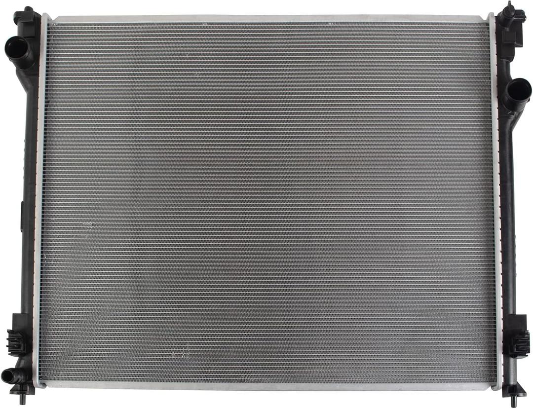 TRQ Radiator Assembly Aluminum Core Cross Flow Compatible with 2020-2022 Toyota Highlander V6 3.5L FWD AWD No Transmission Oil Cooler TO3010375 CU13842