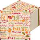 Fall Napkins Thanksgiving 50PCS 6.5X6.5 Disposable Paper Napkins for Fall Party Supplies Thanksgiving Dinner Party Table Decorations
