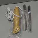 Electric Knife - Carving Knife Set, Easy-Slice Serrated Edge Blades for Meat, Bread, Turkey, Ribs, Fillet, DIY, Ergonomic Handle + 2 Blades for Raw & Cooked Food New Upgrade(Faux Wood) (Classic)