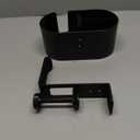 MYITYARD 4 in 1 Desk Cup Holder, Clamp On Drink Holder with Headphone Hanger, Anti-Spill Clip on Desk Organizer for Pen Phone Mug, Gaming Office Desk Accessories fits Most Desks