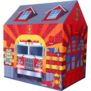 POCO DIVO Fire Station Play Tent Kids Pretend Playhouse