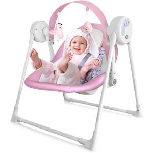 Baby Swing SpaceSaver Ultra-Compact Foldable Infant Swing (Fits in 5.3" Gaps!) 6 Speed Modes | Portable Newborn Swing for Travel/Car/Picnic (0-9M, 6-20lbs)
