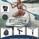 ABBOARD Inflatable Stand Up Paddle Board - Extra Wide Fishing Paddleboard with Sup Accessories Youth/Adults, Forest Green