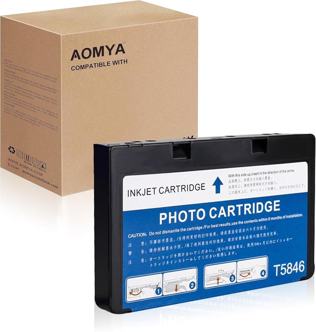 Aomya T5846 Compatible Ink Cartridge,Work with PictureMate PM 225,PM 260,Flash PM 280, Pal PM 200, Show PM 300, Snap PM 240 and PM 290 Printer (1)