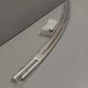 Curved Shower Curtain Rod For Bathroom 38-72 Inches, Adjustable Length, Curved Shower Rod, 0.9MM thickness, Round Shower Curtain Rods, Rotate Bracket For Large Shower Space, Need Drilling, Nickle (Brush Nickel)