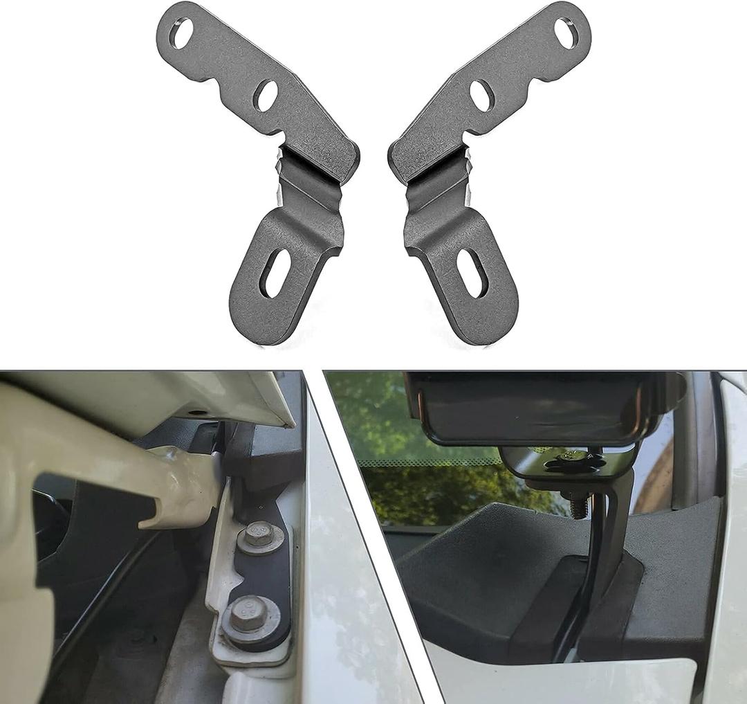 WeiSen Hood Ditch Low Profile Bracket Light Pod Mount Compatible with Chevy Silverado 1500 2500HD 3500HD 2007-2014, Fit GMC Sierra 1500 2500HD 3500HD 2007-2014