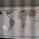 Gall Orthographic World Map | Most Accurate World Map - Countries are Shown in Correct Proportion to Each Other | Laminated World Map | 36 x 24
