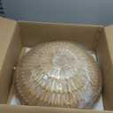 22" Wood Beaded Chandelier Boho Farmhouse Pendant Light Fixtures Bohemia Hand-Woven Rattan Chandeliers for Dining Room Kitchen Island Living Room 5-Lights (Beige)