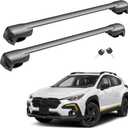 HYR Lockable Roof Rack Cross Bars Compatible with Subaru Crosstrek 2024-2025 Limited Premium Sport with Raised Side Rails (Not Fit Wilderness), Aluminum Anti-Theft Roof Rails Crossbars Rooftop