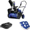 Snow Joe 24V-X2-SB15 48-Volt IONMAX Cordless Single-Stage Snow Blower Kit, 15-inch, Brushless 750W Motor, w/ 2 x 4.0-Ah Batteries + Dual Port Charger
