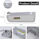 Right Side Sun Visor Fits for 2006-2011 Civic Light Gray with Storage Bag Fits 83280-SNA-A01ZA 83230-SNA-A01ZC