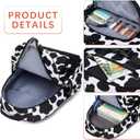2 x Cute Small Little Kids Cow Print Backpack Kindergarten Preschool Backpacks for Girls Ages 2-4-6 (Black Cow Print)