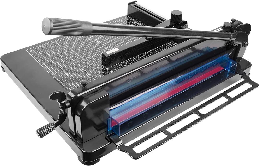 A3 Heavy Duty Paper Cutter, 17"Guillotine Paper Cutter, High-Speed Steel Blade 1.57" Stack Cutting