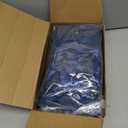 Qilery 50 Pcs Wedding Paper Gift Bags Bulk with Tissue Paper Small Gift Bags with Handle and Tags for Birthday Wedding Mothers' Day Party Business(Navy Blue,4.7 x 2.4 x 3.9'')