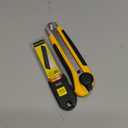 25MM Heavy Duty Utility Knife, Box Cutter with 10pcs SK-5 Retract Blades, Snap-Off Cutters with Rubber Grip for Cardboard, Boxes, DIY Crafts