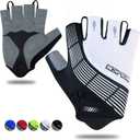 Souke Sports Cycling Bike Gloves - Padded Half Finger Bicycle Gloves with Shock-Absorbing, Anti-Slip, Breathable MTB & Road Biking Features for Men & Women, Size: Medium