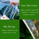 Clear Tarp 8x16 FT, Clear tarps Heavy Duty Waterproof, 14 Mil Vinyl Tarp with Metal Grommets, UV & Tear Resistant, for Porch, Outdoor, Patio