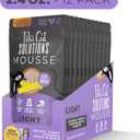 Tiki Cat Solutions Light Mousse, Chicken, Turkey & Pumpkin, Formulated to Support Healthy Trim and Fit, Functional Wet Cat for Adult Cats, 2.4 oz. Pouch (12 Count) (EXP 06/02/27)