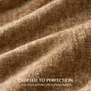 EverGrace Soft Chenille Throw Blanket for Couch, Cozy Plush Fuzzy Decorative Chenille Knit Throw Blanket with Tassels, Lightweight Blanket and Throws for Bed Sofa Gift Home Decor, Warm Beige 60"x80"