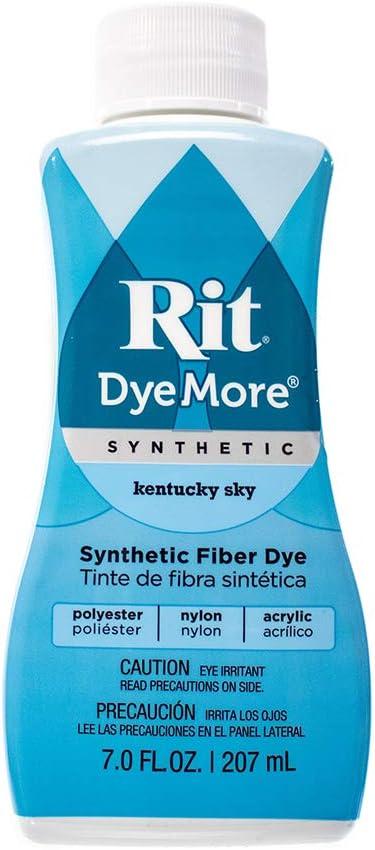 Rit DyeMore 7 Oz. Synthetic Liquid Fiber Dye for Clothing, Dcor, and Crafts  Kentucky Sky (1 Pack)