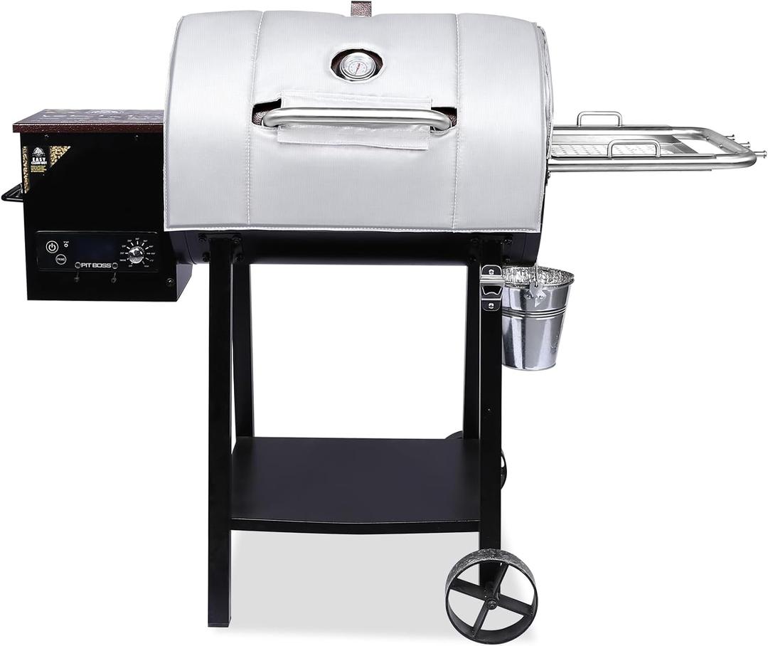 Grill Blanket for Pit Boss PB440D2 PB440FB1 Pellet Grill, 440D 440 Deluxe Ranch Hand 440TGR1, Insulation Blanket for Pit Boss 440 Series Grills, Smoker Cover Save a Lot of Pellet for Winter Cooking