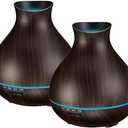 BZseed Aromatherapy Essential Oil Diffusers,2 PCS 550ml High Mist Output Humidifiers for Large Room, Home, Waterless Auto-Off, 7 Color LED Lights Cool Mist Humidifier Ultrasonic Diffusers