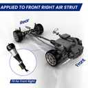 Front Right Air Strut Suspension Replacement for Benz S-Class W222 4Matic S450 S500 S500L S550 S560 4Matic Maybach S550 S560 4Matic, OEM Replace Number 2223208213