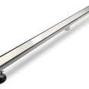 Linear Shower Drain, 60 inch Drain with Tile Insert 2-in-1 Panel, Brushed 304 Stainless Steel Shower Floor Drain, Linear Drain with Hair Strainer and Adjustable Feet