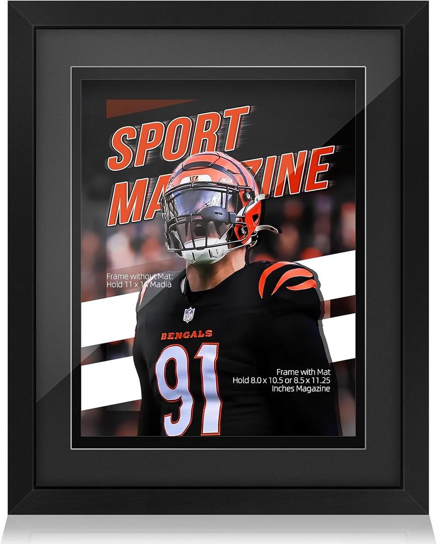 tutata Sports Magazine Frame, Fit 8 x 10.5 or 8.5 x 11.25 Inches Magazine